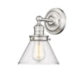 thumbnail image 3 of Millennium Lighting  Eyden 1 Light Sconce with Clear Seedy Glass Shades Brushed Nickel, 3 of 5