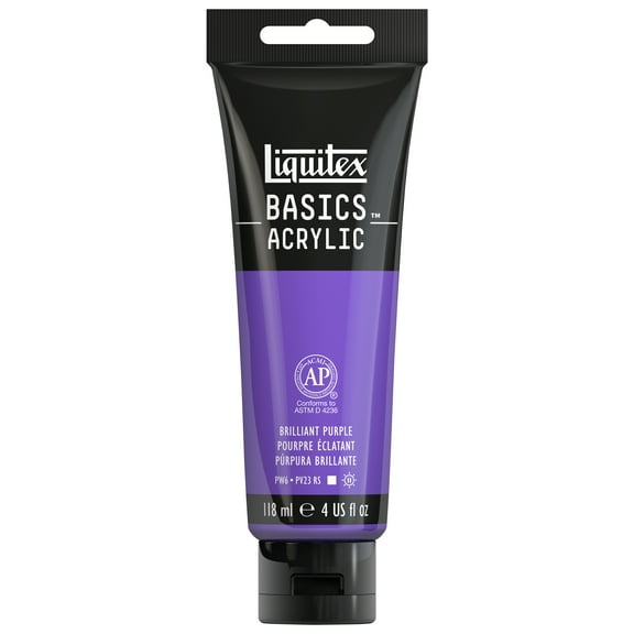 Liquitex BASICS Acrylic Color, 4 oz. Tube, Brilliant Purple