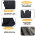 thumbnail image 3 of Guantes cálidos de invierno para mujer con dedos sensibles a la pantalla táctil Guantes de gamuza de otoño e invierno, 3 of 5