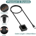 thumbnail image 4 of Tianle Charger Compatible with Fitbit Blaze, Replacement Charging Cable Dock Adapter USB Cord for Fitbit Blaze Smart Fitness Watch [2-Pack, 3.3ft/1m], 4 of 7