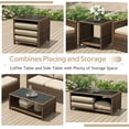 thumbnail image 5 of AECOJOY 7 Pieces Outdoor Furniture Set with Two Storage Boxes, Rattan Wicker Sectional Sofa in Brown Wicker& Beige Cushions, 5 of 6