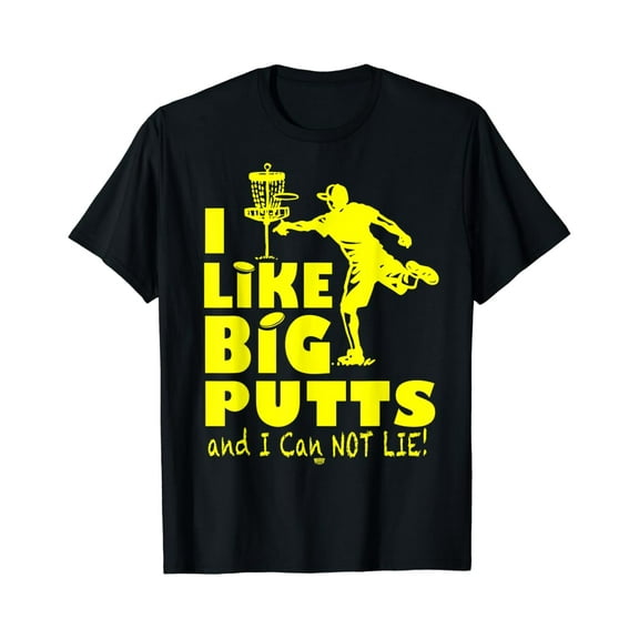 Simple Fit Mudgeware I Like Big Putts Disc Golf T-Shirt All Size S-5Xl