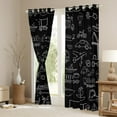 thumbnail image 3 of Feelyou Kawaii Streamship Aircraft Blackout Curtains Set of 2 (52x84 Each), Cute Truck Car Window Curtains, Black Cartoon Vehicle Curtains and Drapes, Curtains and Drapes Decor, 3 of 6