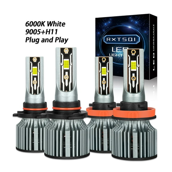 For Honda Civic 2016 2017 2018 2019 2020 2021 LED Headlight Bulbs 9005 High Beam   H11 Low Beam 4pcs,q8