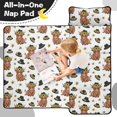 thumbnail image 4 of Highland Cow and Sunflower Print Teens Toddler Nap Mat with Pillow, Sleeping Mat Bag for Preschool Daycare 51"x22", 4 of 6