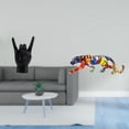 thumbnail image 2 of Estatua del gesto de la roca,Estatuas y figuras de dedos con gestos de música rock,Esculturas de resina con estantes modernos y creativos,esculturas de leopardo,Figura decorativa de leopardo, 2 of 8