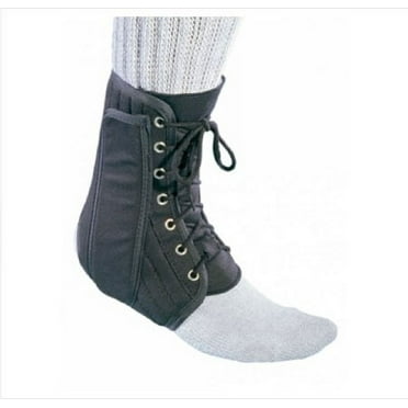 ProCare Ankle Support Large Lace-Up, Black, Large