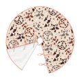 thumbnail image 2 of Daiia Cow Spots And Peace Drawing Merry Christmas Tree Skirt , Xmas Large Lace-up Tree Skirt, Santa Snowflakes Rustic Home Decorations New Year Party Farmhouse Decor-48", 2 of 7