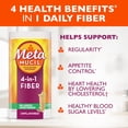 thumbnail image 2 of Metamucil, suplemento de fibra en polvo de cáscara de psyllium sin sabor, natural sin edulcorantes añadidos, polvo de fibra de cáscara de psyllium 4 en 1 para la salud digestiva, marca de fibra número, 2 of 5