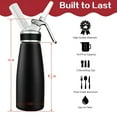 thumbnail image 2 of ACDANC 2026 New Whipped Cream Dispenser Durable Aluminum Foam Whipper 1 Pint 500Ml Cream Maker for Kitchen,Bakery,Cafe,Home, 2 of 7