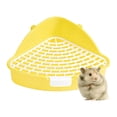 thumbnail image 6 of Rabbit Litter Pan Small Animal Potty Trainer for Hamster Chinchillas Ferrets Yellow, 6 of 10