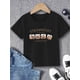 thumbnail image 1 of Kids' Strawberry Capybara Print T-Shirt - Casual Crew Neck, Polyester Knit with Slight Stretch, Summer Fashion Top for Boys and Girls, 1 of 5