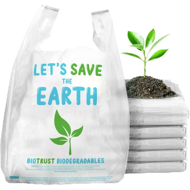 Bolsas de agradecimiento biodegradables, 500 unidades, a granel, 100% biodegradables