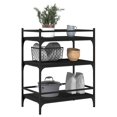 thumbnail image 3 of vidaXL Kitchen Trolley Black 65x40x86.5 cm Engineered Wood, 3 of 5