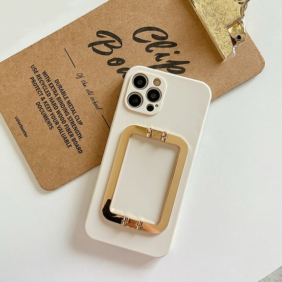 Silicone Case Compatible with 14 with Kickstand Ultra Thin Shockproof Soft Anti-Scratch Stand Case-White