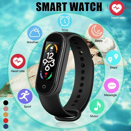 Band 7 Smart Watch Men Women Smartband Heart Rate Smartwatch Fitness Tracker