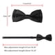 thumbnail image 3 of Pajarita de fiesta preatado ajustable para hombres INSPIRE CHIC negra de 2 capas, 3 of 5