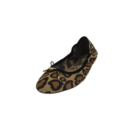 Sam Edelman Womens Felicia Calf Hair Logo Ballet Flats Brown 5.5 Medium (B,M)