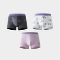 thumbnail image 2 of OGLCCG 3 Pack Teens Boys Boxer Briefs Soft Tagless Underwear with Fly Pouch Cartoon Printed Breathable Briefs Multipack 5-14 Years, 2 of 3