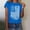 Blue, variant on Women's Sports Casual Print Tee Short Sleeve Turndown Shirt for Vacation Outdoor Streetwear(Red,5XL)