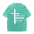 thumbnail image 6 of Christian T Shirts for Men 2026 Summer Casual Short Sleeve Crewneck Washed Vintage Shirt Christian Cross Graphic Tees, 6 of 7