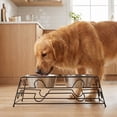 thumbnail image 3 of Vibrant Life Large 7.6-Cup Stainless Steel Pet Double Diner, Silver, 3 of 11