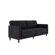 DHP Pin Tufted Transitional Futon and Sofa Bed, Camel Faux Leather