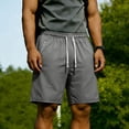 thumbnail image 2 of Men's Quick Dry Hiking Shorts Lightweight Athletic Running Gym Outdoor Active Shorts with Zipper Pockets Size XS-3XL Gray, 2 of 9