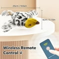 thumbnail image 5 of 2026 New Flappy Chase Cat Toy, Interactive Chirping Bird Cat Toy with Remote Control, Chirping Bird Cat Toy Flapping Wings, Flying Interactive Simulation Electric Cat Toy (Grey), 5 of 7
