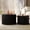 Black, variant on YWEN Nesting Round Coffee Table Set of 2, Modern Wood Drum Side Accent End Table Embossed Design Circular Coffee Table Set for Living Room Bedroom
