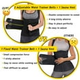 thumbnail image 2 of MISS MOLY Women's Workout Waist Trainer Vest Zipper Body Shaper with Adjustable Belts Underbust Corset Neoprene Sauna Sweat Suit, 2 of 8
