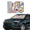thumbnail image 2 of Hello Kitty Car Windshield Sunshades, Front Windshield Sun Shade, Hardened Sun Visor Shield Cover, Foldable Reflector For Car Truck Suv, Keeps Your Vehicle Cool, 2 of 8