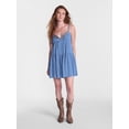 thumbnail image 2 of No Boundaries Embellished Trapeze Cotton Dress, Women's XXS-XXL, 2 of 5