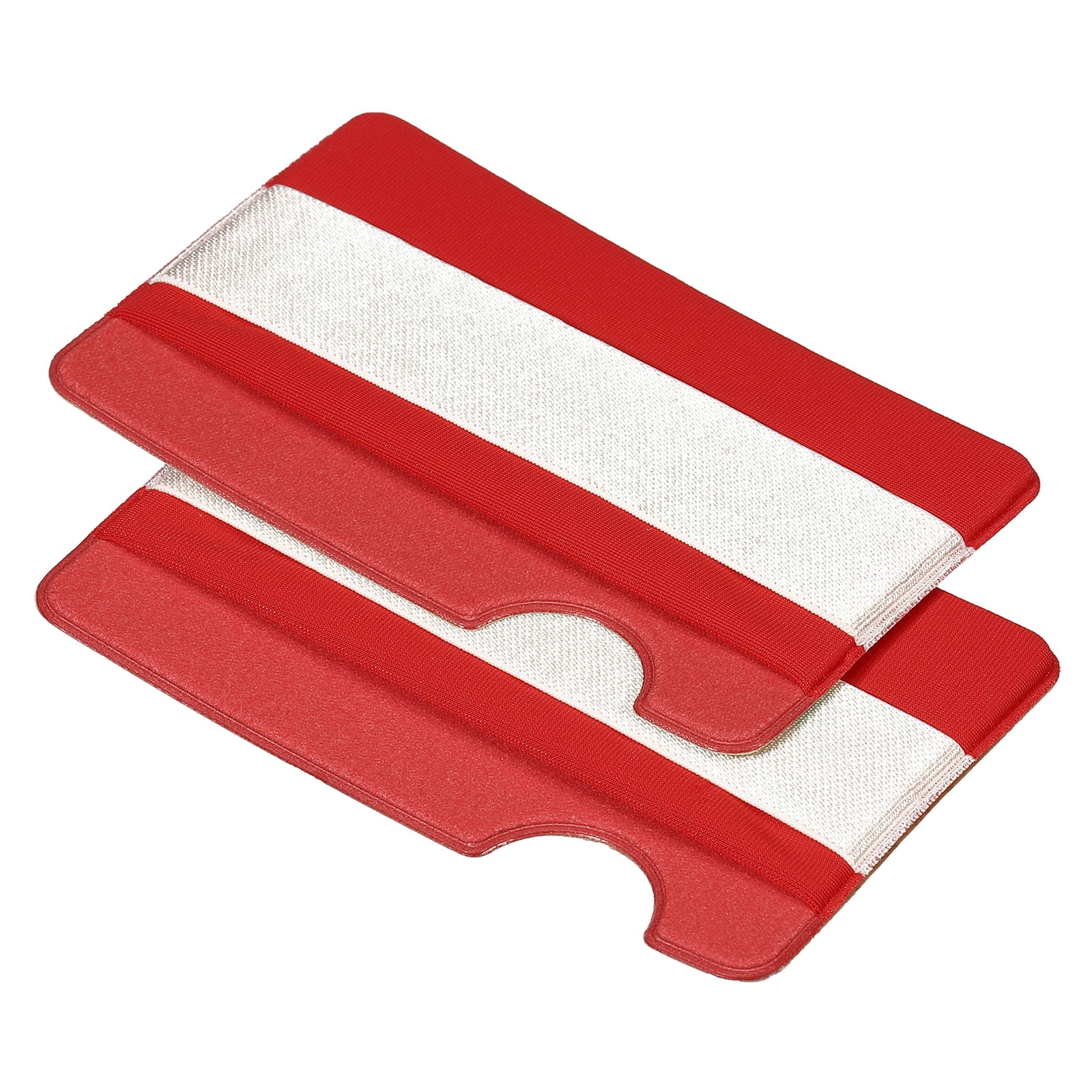 Cell Phone Card Holder with Flap, 2 Pack Finger Grip Strap Loop