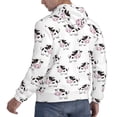 thumbnail image 3 of Hoodies for Men - Cute Cartoon Cow Print White Long Sleeve Comfrt Men'S Fashion Hoodies & Sweatshirts, Sweatshirts for Men Hoodies Pullover Clothing Clothes with Pouch, 3 of 7