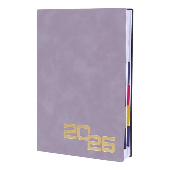 BESTYASH 2026 Daily Planner Book with Faux Cover Portable Schedule Organizer for Work and School