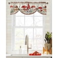 thumbnail image 3 of Rustic Mushroom Gnome Vintage Kitchen Valance Curtain Window Valance for Living Room Bedroom Tie Up Valance Curtain, 3 of 6