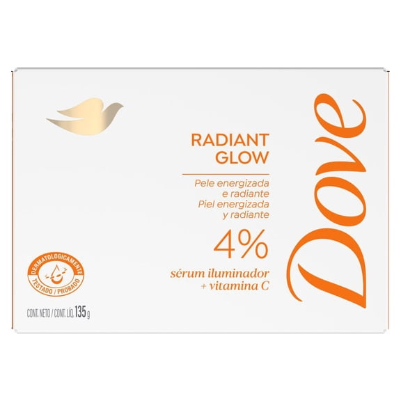 Jabón en Barra Dove Brillo Radiante 135 g.