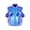 Blue, variant on Kids Girls Metallic Ruffled Vest for Hip-hop Jazz Modern Dance Performance Waistcoat Elastic Hem Zipper Sleeveless Pockets Tops Green 6