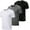 BlackGreyWhite, variant on Men's 3 Pack Workout Shirts Dry Fit Moisture Wicking Short Sleeve Mesh Athletic T-Shirts Lightweight Athletic
