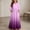 Pink O, variant on Little Girls Maxi Dress 4-14 Years Ruffle Half Sleeve Round Neck Floral Print Tiered Long Dress with Side Pockets Purple O 7-8 Years