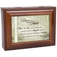 thumbnail image 4 of Cottage Garden Forever in Our Heart Woodgrain Rope Trim Jewelry Music Box Plays Wind Beneath My Wings, 4 of 9