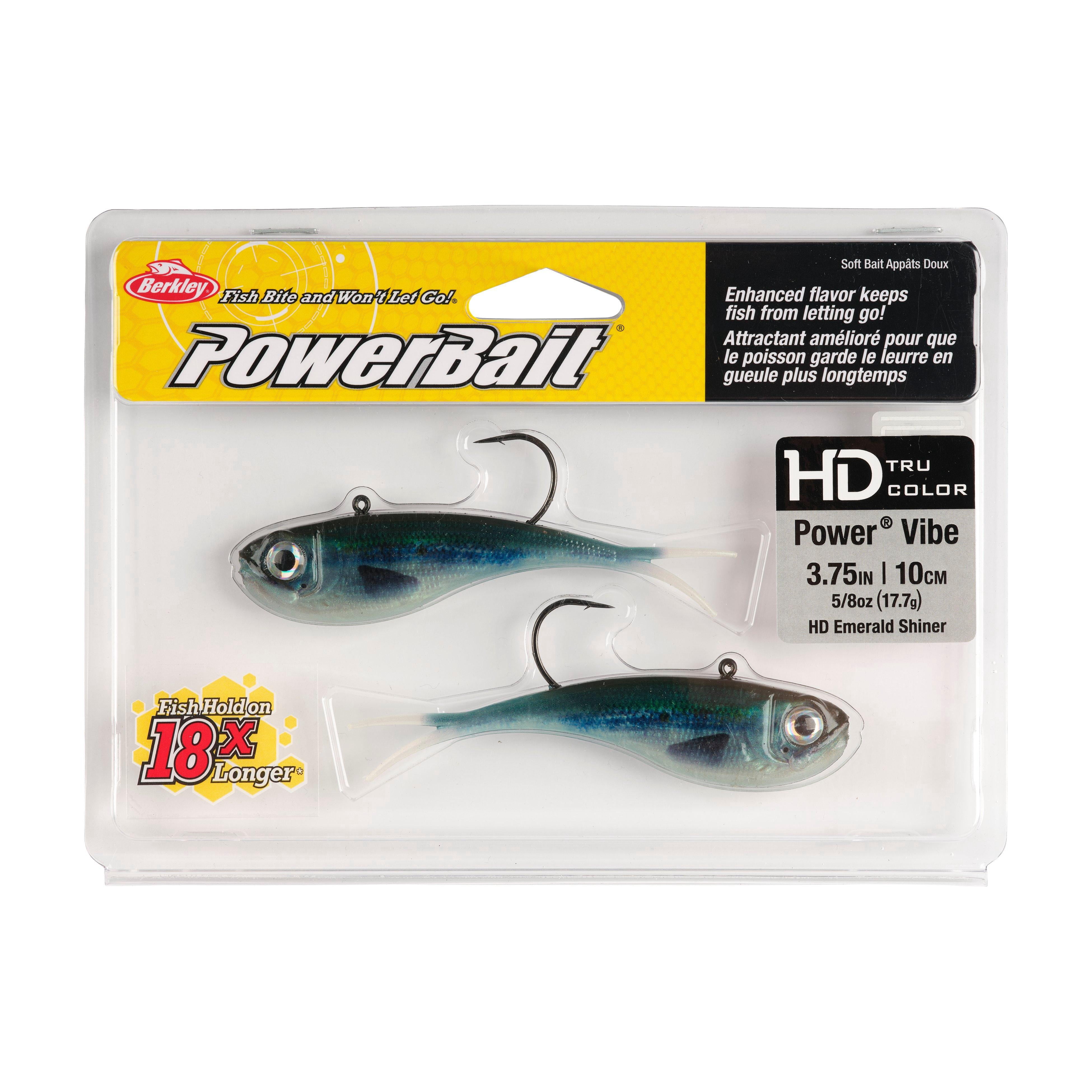 Berkley PowerBait® Power® Vibe, 3.75 in, HD Emerald Shiner