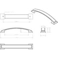 thumbnail image 3 of Jeffrey Alexander 435-160 Annadale 6-5/16" Center To Center Bold Pillow Top Arch Bow, 3 of 7