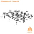 thumbnail image 7 of YRLLENSDAN Full Size Bed Frames, Metal Bed Frame Full Platform Bed Frame with Support Up to 1000lbs Steel Slats Support Noise Free Heavy Duty Bed Frame Easy Assembly, 7 of 7