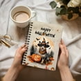 thumbnail image 3 of Happy Halloween Australian Cattle Dog Witches Hat Pumpkin Carving Spiral Bound Journal Heeler Lover Gifts 5x7in Spiral Notebook - 02019, 3 of 5