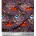 thumbnail image 1 of Soimoi Satin Silk Fabric Turtle,Fish & Octopus Ocean Print Fabric by The Yard 42 Inch Wide, 1 of 1