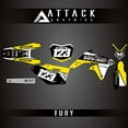 thumbnail image 3 of Attack Graphics Custom Fury Complete Bike Graphics Kit for Suzuki RMZ450 2017, 3 of 4