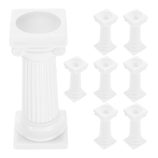 ColoMX 8 piezas de pilares para tartas, soportes para tartas escalonados, varillas para tartas de boda y fiestas.