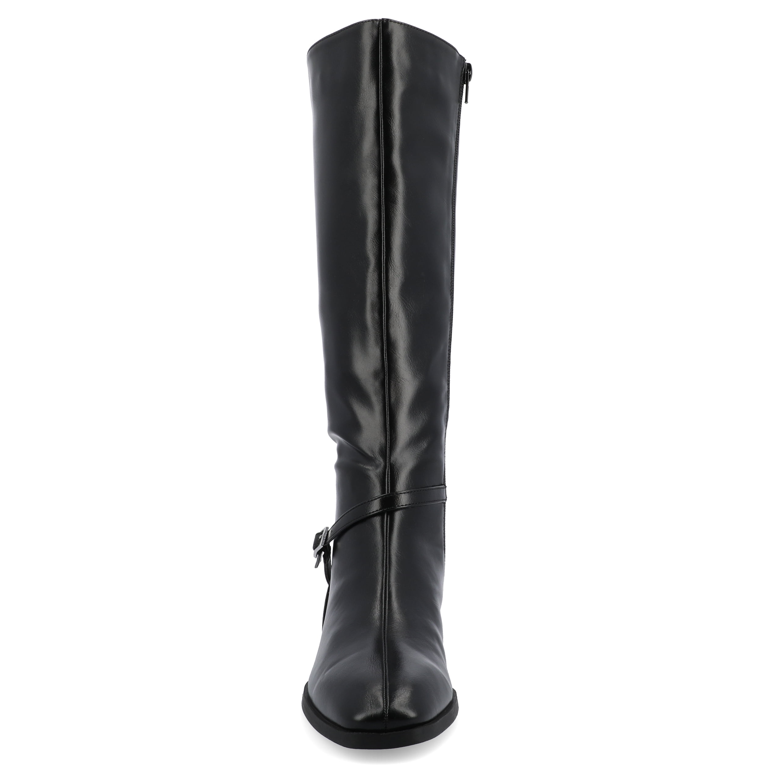 Journee Womens Rhianah Stacked Block Heel Square Toe Boots